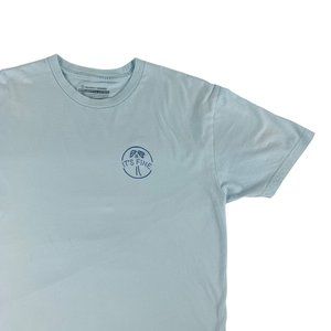 It's Fine Last Minute Trips Tee Julien Solomita Collin Duddy Baby Blue T-Shirt M